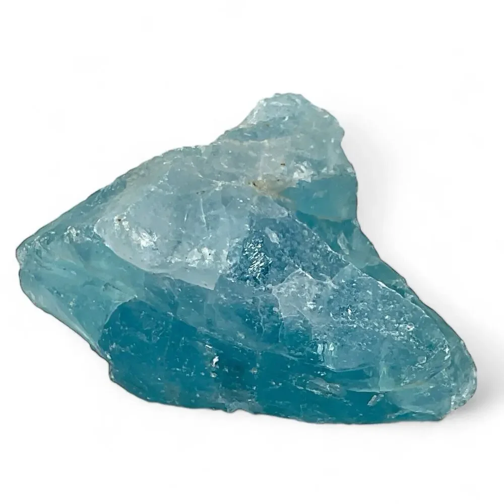 Sky‎ Blue Art Glass Cullet Glowing Manganese Slag Glass #4GL140